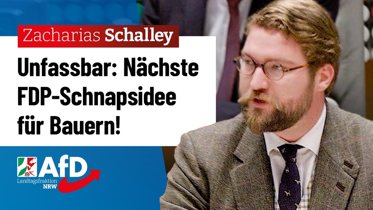 AfD_FraktionNRW's tweet photo. Auf vielen Plakaten bei den Bauernprotesten konnte man lesen : „Ihr sollt nie vergessen, Bauern sorgen für das Essen“
Die #4Prozent-Lindner-Partei hat das scheinbar vergessen und kommt in NRW mit der nächsten Schnapsidee.
🎬 Jetzt ansehen: https://t.co/NlaW1AhxJj https://t.co/89jWqXUW9u