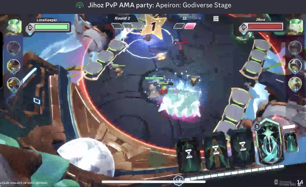 The live AMA and PvP session featuring <a href="/ApeironNFT/">Apeiron</a> and <a href="/Jihoz_Axie/">Jihoz.ron 🍚</a> is happening now! 🔴

Jjoin us to experience exciting gameplay &amp; discover new features on this amazing game powered by <a href="/Ronin_Network/">Ronin</a> ⚡️

Everyone is welcome to watch the stream. Join here: discord.com/invite/apeiron…