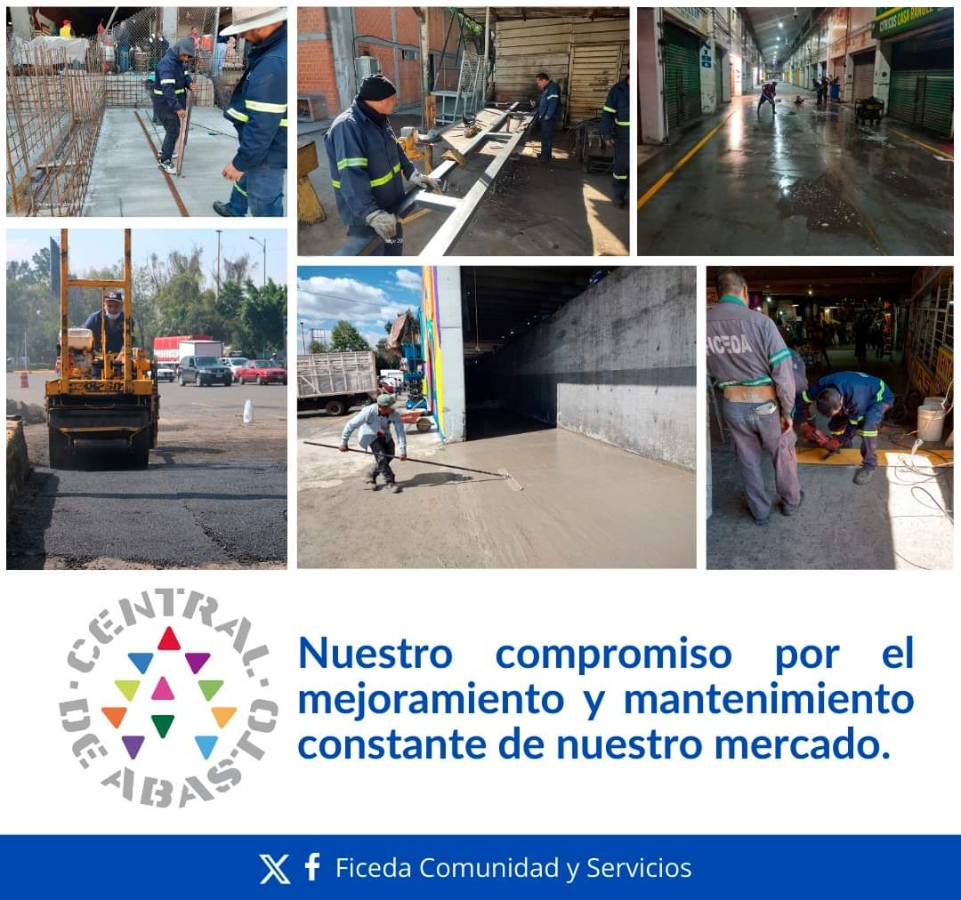 🧰🪛🔧🔨🧱🪚 Reiteramos nuestro compromiso por el mejoramiento y mantenimiento constante de nuestro mercado.
Realizando diariamente, trabajos en las diferentes áreas de la Central de Abasto CDMX.
