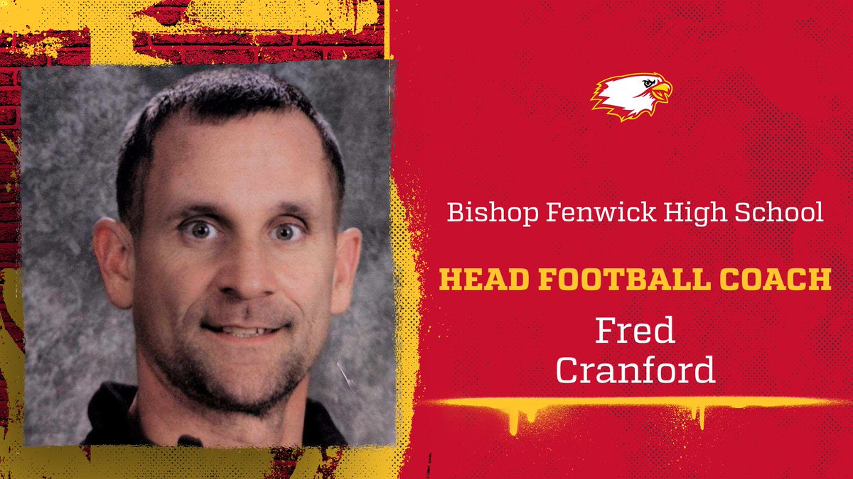 We are excited to announce that Coach Fred Cranford ('92) has been named the next head football coach @BishopFenwick1! Welcome home, Coach Cranford!! @tsfootball @FenwickFootball @SWOSportsDaily @MikeDyer @ENQSports @WLWT @FOX19Joe @gclcoedsports @SWOFCAfootball @wingtfreddyc
