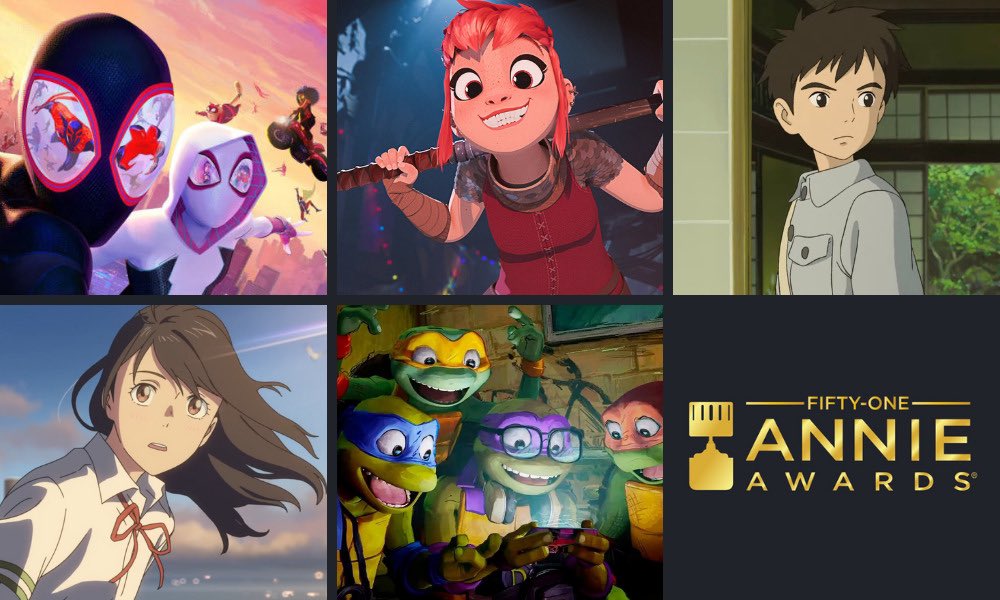 cruzencanada's tweet photo. Las nominaciones a los Annie Awards (premios especializados en animación) acaban de publicar a los nominados a Mejor Película Animada y por primera vez en la historia no hay una película de Disney o Pixar nominada en esa categoría 😧. 
Aplausos para Spiderverse, Nimona y TMNT 👏🏽 https://t.co/XsS1p2FJA4