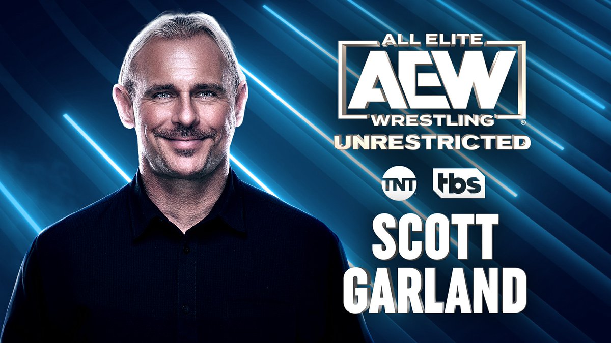 The newest episode of #AEWUnrestricted is...2 Hot! We have our amazing AEW coach @TheScottGarland on the podcast today! We discuss transitioning from wrestler to coach, what it takes to work with young talent, his recent Europe seminar tour + more! ▶️ link.chtbl.com/aew