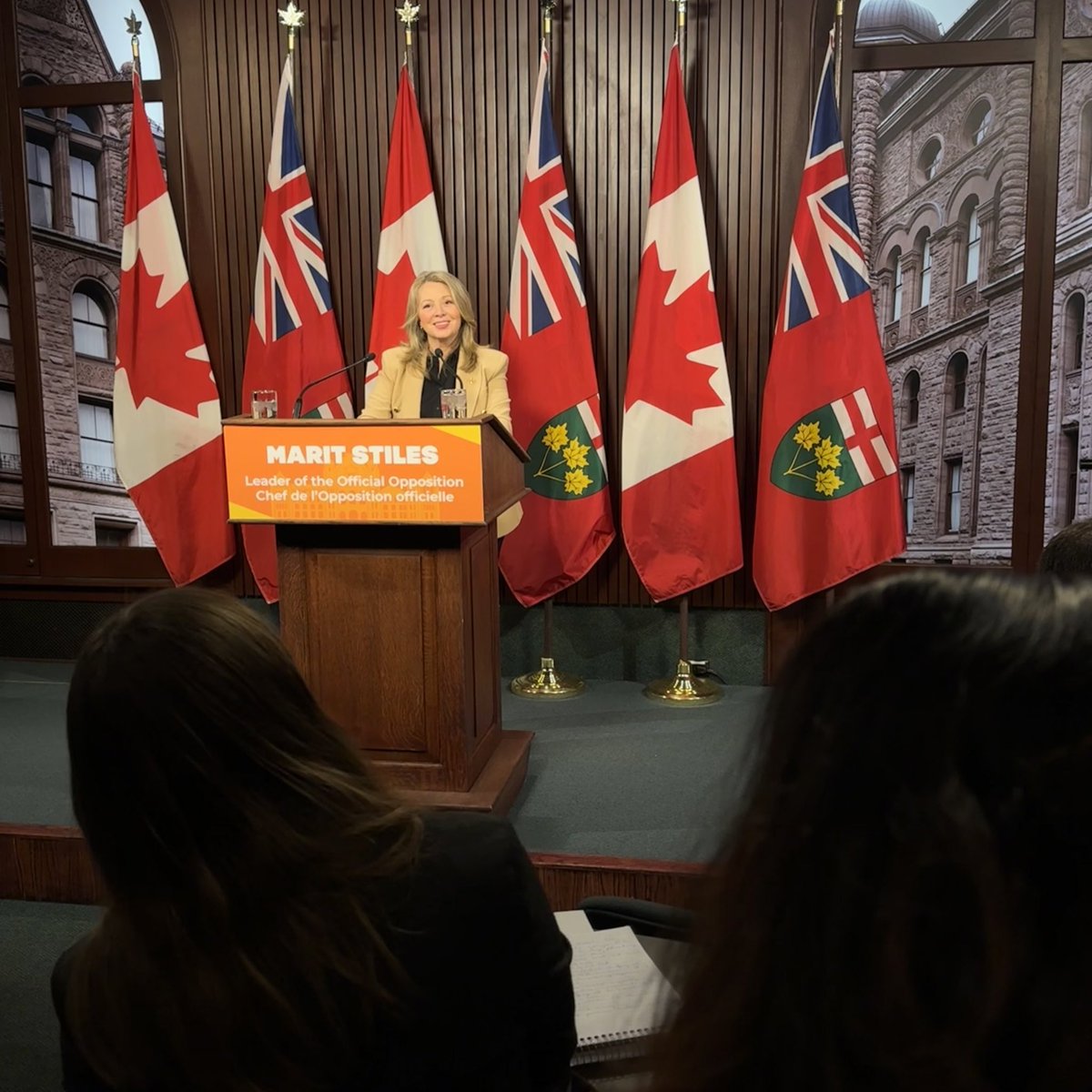 This morning @MaritStiles challenged Ford’s Conservatives to implement three simple solutions to help shorten ER wait times and prevent closures right away:

1️⃣ Drop appeal of #Bill124
2️⃣ Establish safe nurse-patient staffing ratios
3️⃣ Cap private healthcare agencies