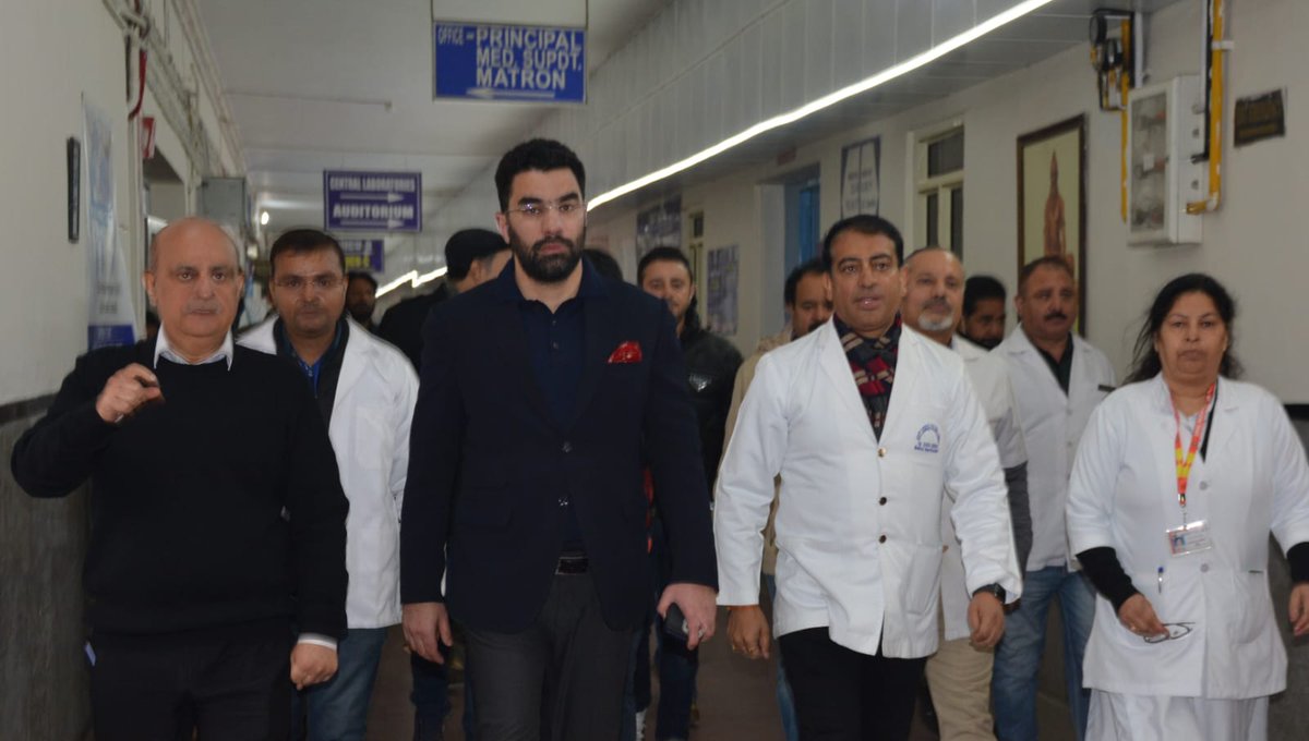 Secretary Health & Medical Education, Dr. Syed Abid Rasheed Shah, conducted a surprise inspection at Shri Maharaja Gulab Singh (SMGS) Hospital to assess the medical facilities. He reaffirmed the administration's commitment to delivering the best possible treatment and health