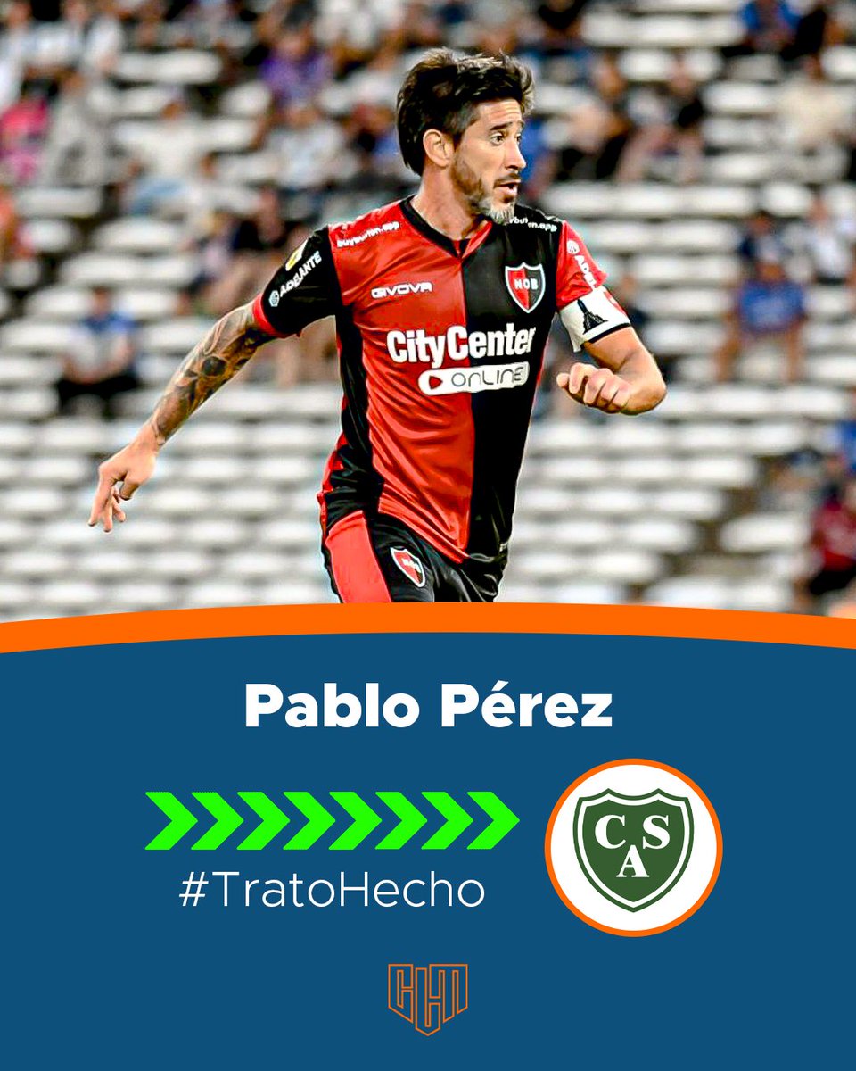 CLMerlo's tweet photo. 🚨Pablo Pérez es nuevo refuerzo de Sarmiento (J): llega libre de Newell's y con un contrato por un año. El lunes será presentado. 
*️⃣ Además, el Verde negocia la llegada del delantero Pablo Magnin. https://t.co/pNBvEkfhzg