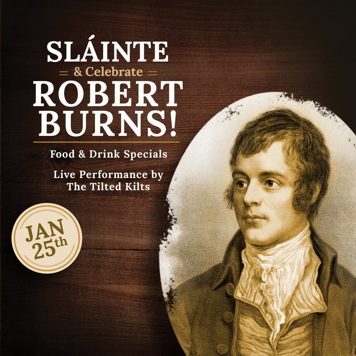 KnottedThistle's tweet photo. Slàinte! 🍻 Join us on January 25th for Robert Burns Day as we cheers into a celebration of the legendary poet's life with live music, Scottish fare, and a traditional Scottish performance of "Address to a Haggis." 🏴󠁧󠁢󠁳󠁣󠁴󠁿

Click the link below for more.
https://t.co/nCk01aomLZ https://t.co/XDmXKf7HlN