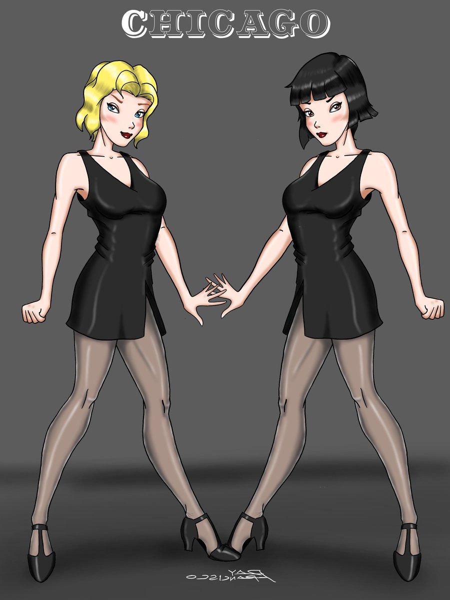 RayPFrancisco's tweet photo. When doing a #Chicago #illustration, you have to have #RoxyHart AND #VelmaKelly! And All That Jazz!
#BroadwayShow https://t.co/wIMJxCj918