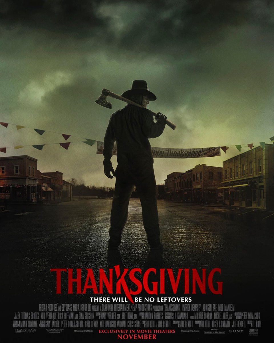 TheHorrorVault_'s tweet photo. Thrilled to hear @TheHorrorVault_ sound design in the @SonyPictures "Thanksgiving" trailer campaign! 🦃🪓 https://t.co/TZu1uzf2nO