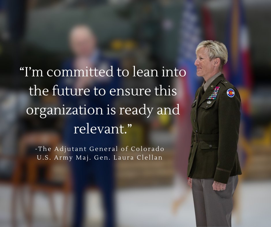 Check out more photos from the ceremony of The Adjutant General of Colorado U.S. Army Brig. Gen Laura Clellan's promotion to major general. Album: flic.kr/s/aHBqjB9R8e
