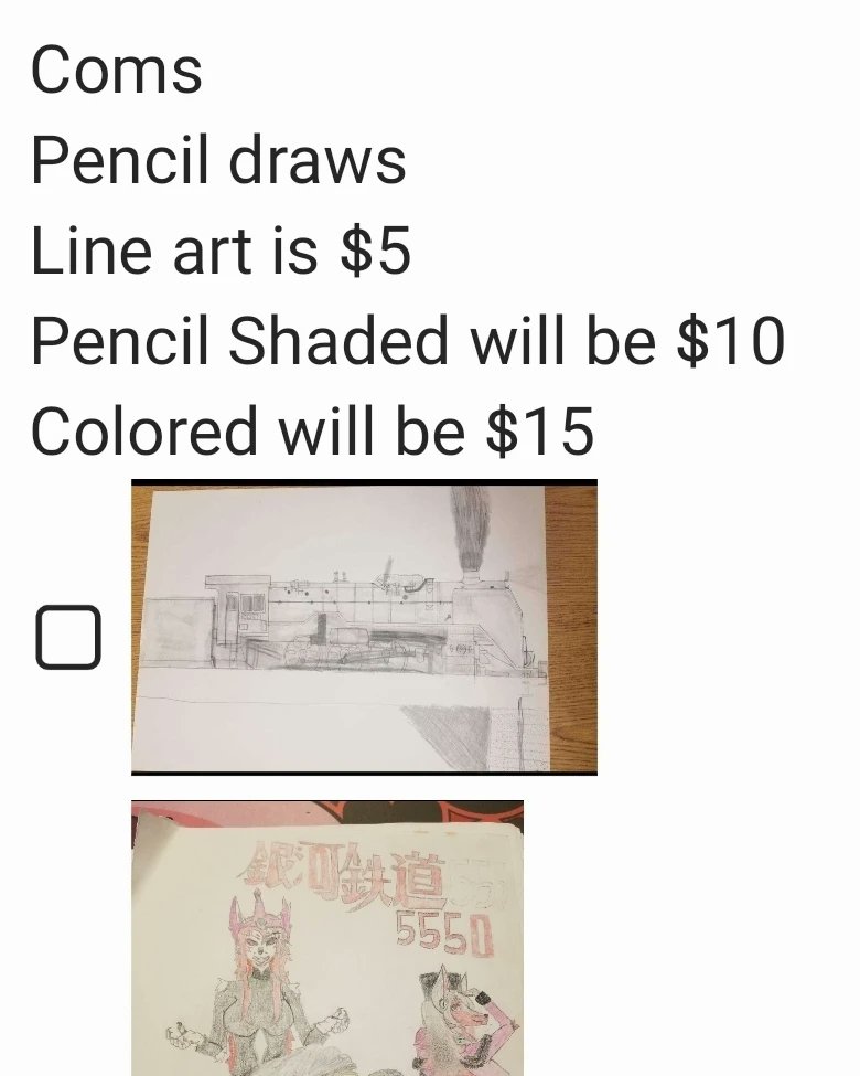 AshHellhound's tweet photo. I know i dont post anything on X but i just wanted to say.
This is my first time dooin commissions but this is not my first time drawing. I can do both digital and pencil art. I can draw mostly trains. Steam and  Diesel electrics locomotives. When it comes to drawing people ane furries i can draw females good but still learning to do males i can do sfw and nsfw so yes i will do everything in my power to drawing what you request. Thank you.