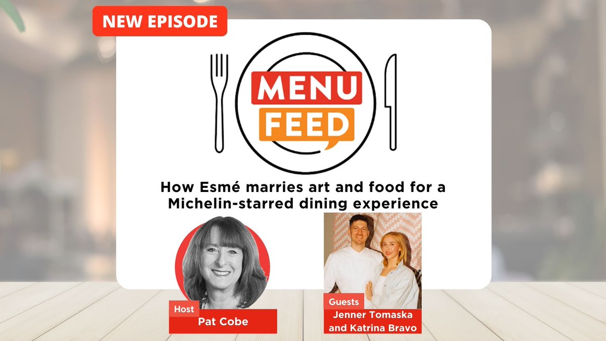 Jenner Tomaska and Katrina Bravo, husband and wife co-owners of Esmé,  infuse it with their dual passions.

Listen as they describe their one-of-a-kind Michelin-starred dining destination and share how they tell their story.

bit.ly/3HhAcKS