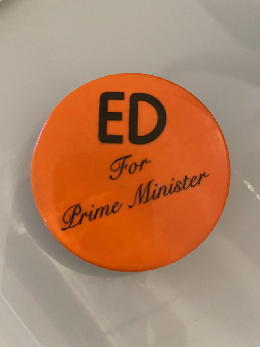 MaritStiles's tweet image. A few days ago I came across this button in a box of odds &amp;amp; ends. I can't remember who gave it to me. Been on my bedside table ever since. It's possible I have it from the FIRST election I ever voted in. Or maybe the universe was telling me something. #RIPed