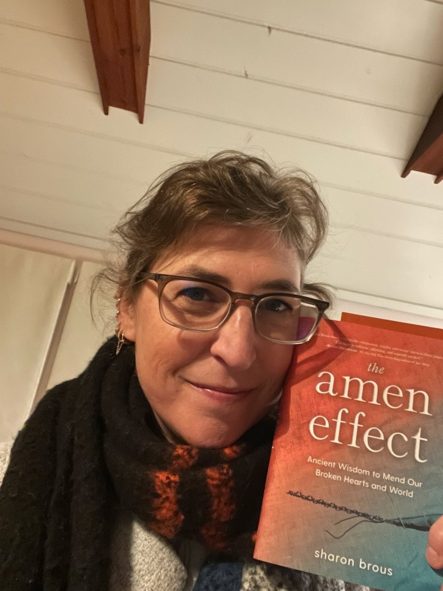 missmayim's tweet photo. Highly recommend Sharon Brous’ book The Amen Effect - it’s helping many people navigate grief in ways that tap into collective compassion, grace and presence with others who are suffering. Much needed right now for our world. Check it out. And thank you, R’ Brous for putting your heart into this work so beautifully! @SharonBrous @IKAR_LA