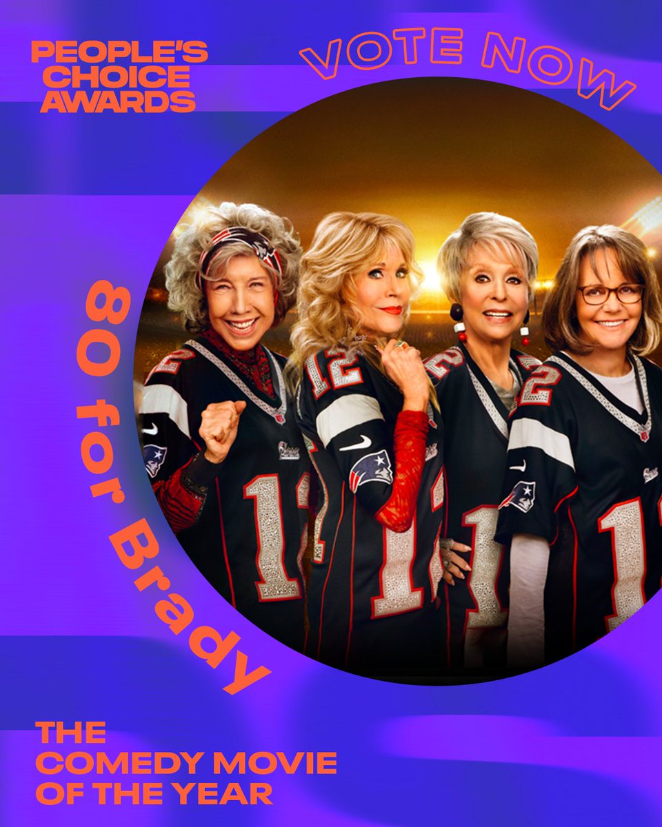 Score! 🏈 #80forBrady is nominated for the #PCAs COMEDY MOVIE OF THE YEAR. 

Tune into <a href="/peopleschoice/">People's Choice Country Awards</a> on February 18th and cast your vote here! paramnt.us/80forBrady-PCAs