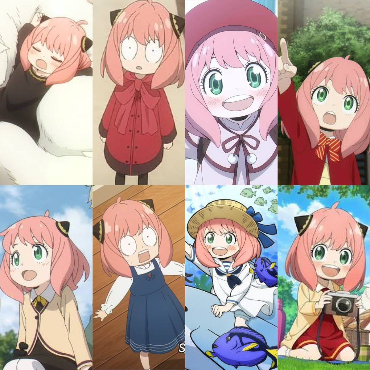 lauuzer's tweet image. loid canonically being the one who buy and chooses anya’s outfits, and him preferring to style her hair in twin tails, just proves to me that he is the ultimate girl's dad