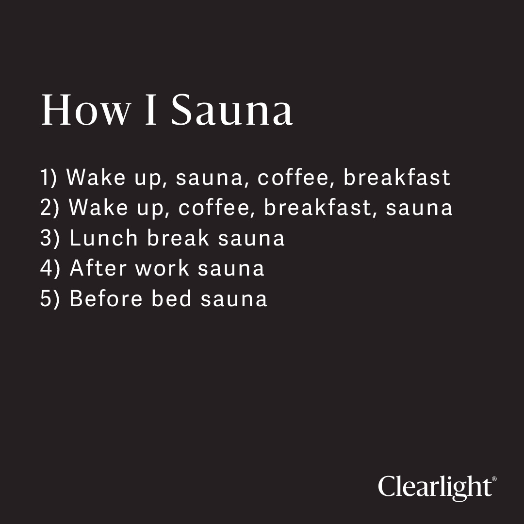 What's your sauna routine? Tell us which routine matches yours!