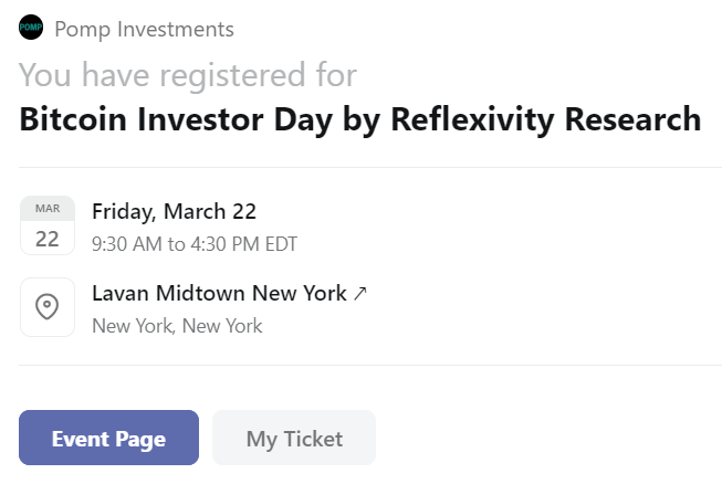 BitcoinMagnates's tweet photo. @APompliano Great! See y'all there #Bitcoin https://t.co/EsK1adxxWg