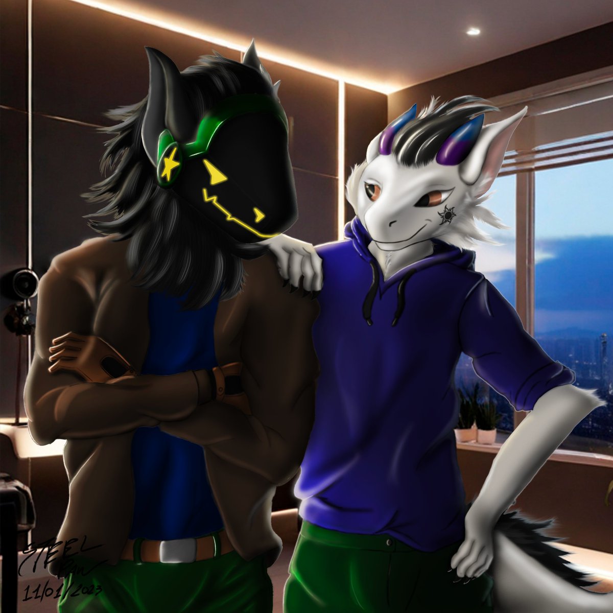ArtsSteelpaw's tweet photo. Commission for @DearTheNardo hope you guys like it! Soon I'll be announcing awesome news for commissions! https://t.co/q6HQ0YQ3dj