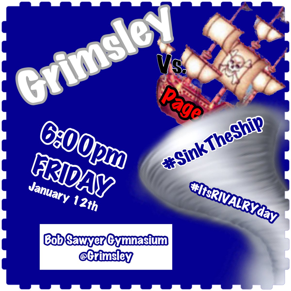 LinebedGCSmath's tweet image. Come out and help pack the gym TOMORROW NIGHT to show your support as our Lady Whirlies take on Page! #SinkTheship