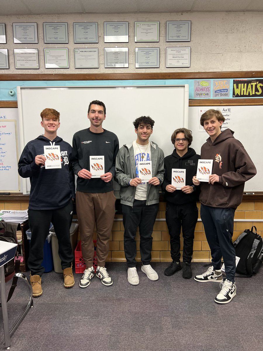U of D Jesuit is thrilled to announce that Inscape has been named a SUPERIOR magazine in the 2023 NCTE Recognizing Excellence in Art and Literary Magazines (REALM) contest! Congratulations to all who worked on last year’s issue.
#NCTEREALMAward
<a href="/ncte/">National Council of Teachers of English (NCTE)</a>