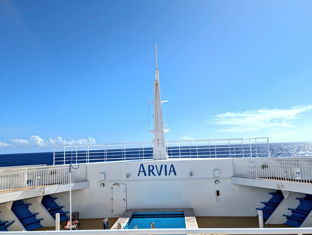 daldred007's tweet photo. Jan 11
11/365
007 is out and about again!
Relaxing sea day on @pandocruises Arvia . Cruising to St.Maarten with Puerto Rico on the port side.
#shipshots #Arvia #Caribbean #cruise https://t.co/8SO02cKXy8