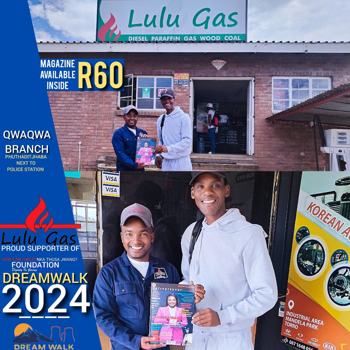 WalkEvents's tweet image. Walking 347km from Qwaqwa to Bloemfontein over 12DAYS to raise funds.

Follow our Facebook Page on: @How Can I Help/Nka Thusa Jwang? FOUNDATION.

Donate, Partner and Sponsor TODAY. 

Buy one or more copies of DREAMWALK 2024 EVENT MAGAZINE for only R60.