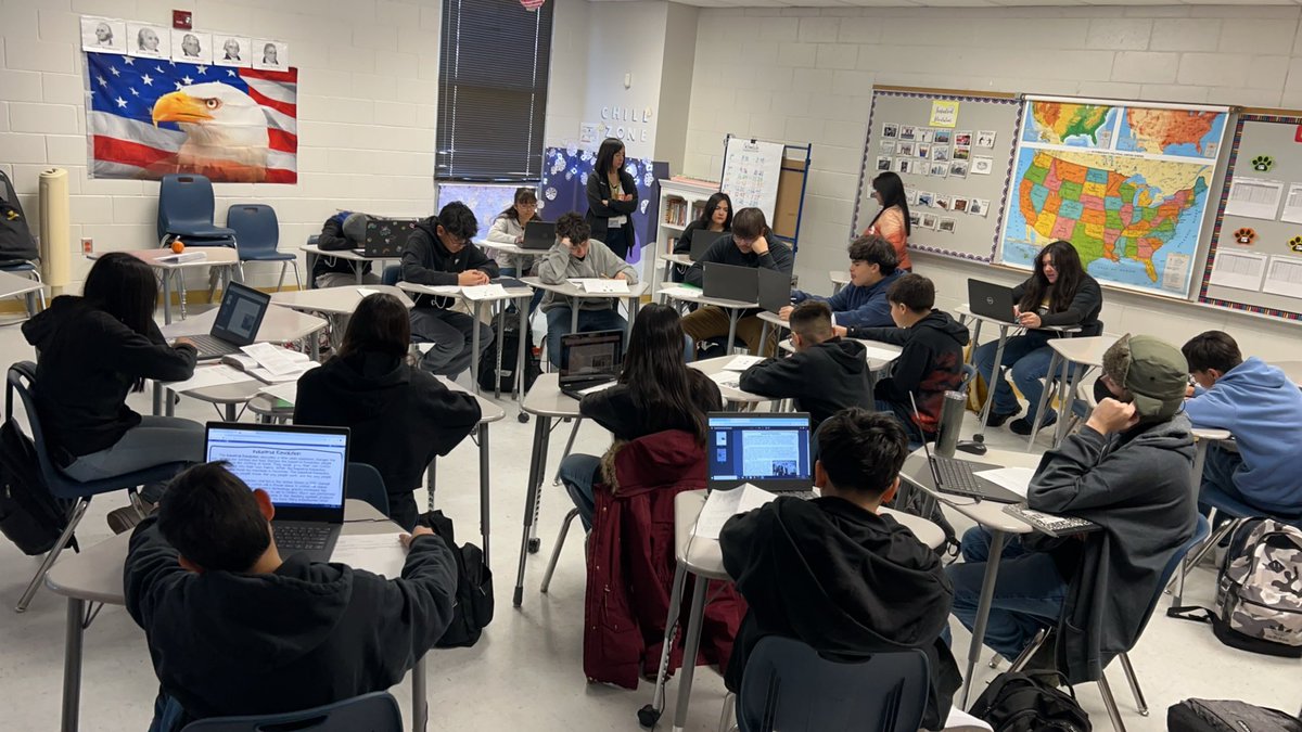 Karissa (@krunkles_ams) on Twitter photo Socratic seminar happening in our 8th grade Social Studies class with Mrs. Saucedo. Pushing their thinking to new heights. <a href="/CSaucedo_AMS/">Claudia Saucedo</a>
<a href="/MChavez_AMS/">Monica Chavez</a> <a href="/HAntwine_MS/">Patricia Pedroza</a> Socratic seminar happening in our 8th grade Social Studies class with Mrs. Saucedo. Pushing their thinking to new heights. <a href="/CSaucedo_AMS/">Claudia Saucedo</a>
<a href="/MChavez_AMS/">Monica Chavez</a> <a href="/HAntwine_MS/">Patricia Pedroza</a>