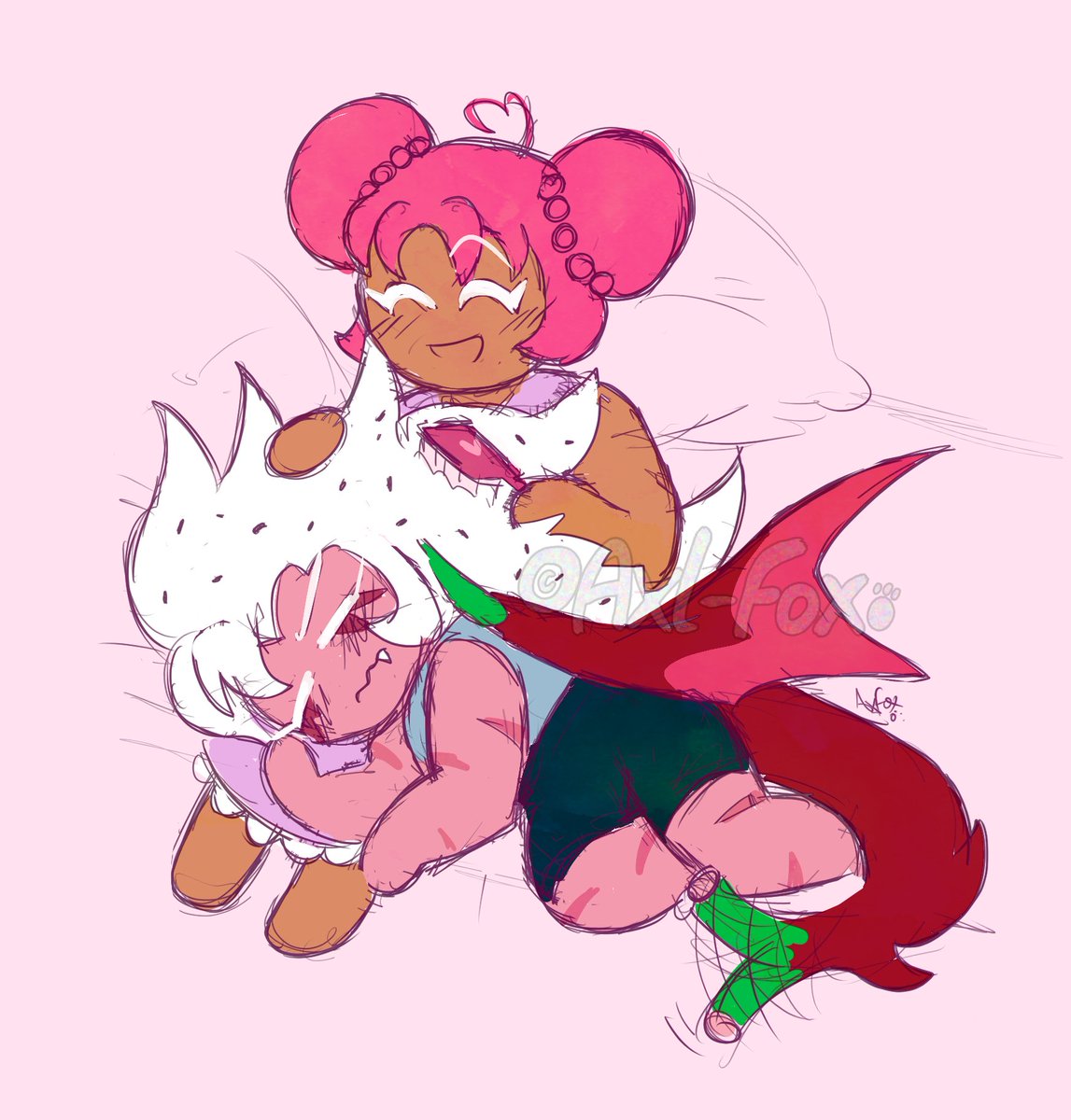Brush your dragon wife #cookierunkingdom #pitayadragoncookie #hollyberrycookie