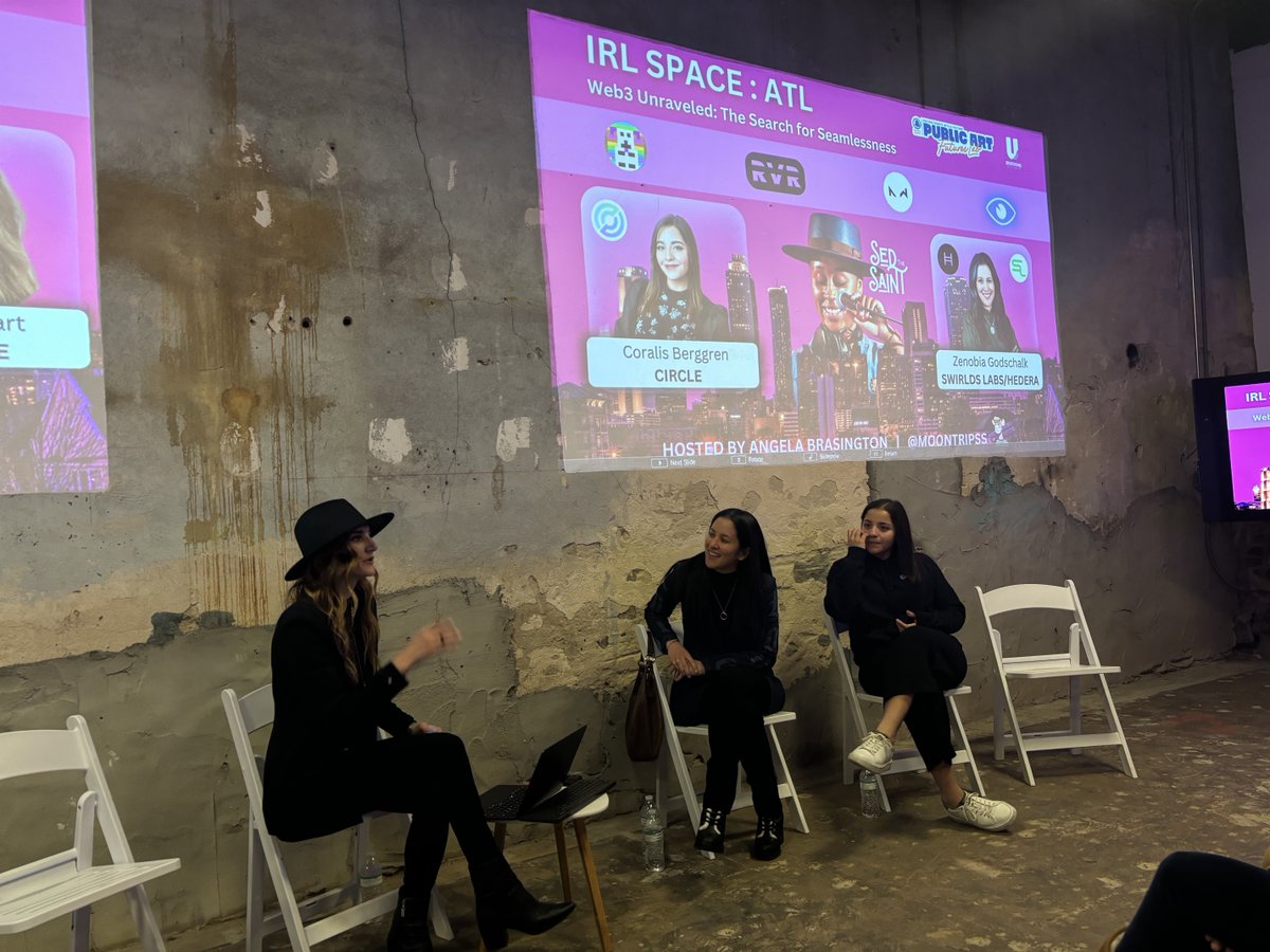 moontripss's tweet photo. That's a wrap, ATL! #IRLSPACE is heading to Miami next.

Check the site and IG Stories for more pics and vids.
https://t.co/JopkdsIj6z 
#IRLSPACEATL @circle @hedera @swirldslabs @zenobiaZAG @_polydogz @reverexr @node_wear @shown_live @UnderAtlanta https://t.co/7juD540TFg