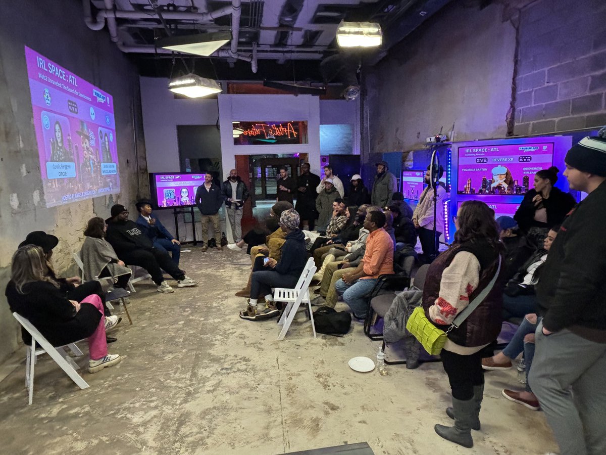 moontripss's tweet photo. That's a wrap, ATL! #IRLSPACE is heading to Miami next.

Check the site and IG Stories for more pics and vids.
https://t.co/JopkdsIj6z 
#IRLSPACEATL @circle @hedera @swirldslabs @zenobiaZAG @_polydogz @reverexr @node_wear @shown_live @UnderAtlanta https://t.co/7juD540TFg