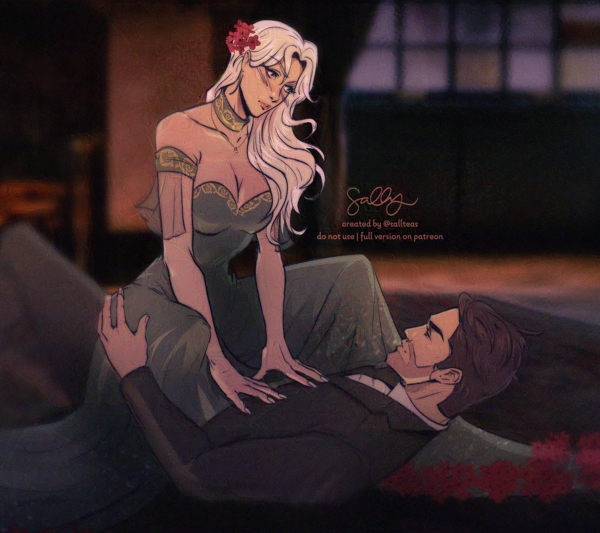 sallteas's tweet photo. Camilla and Envy 💚 #throneofthefallen https://t.co/vnIW5zSM63