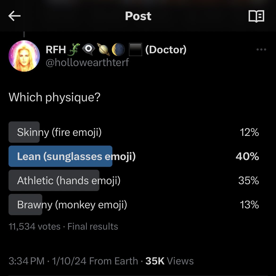 hollowearthterf's tweet photo. The results are in, brawny bodies are largely for homosexuals, women love the Sean Connery physique https://t.co/AAnW9c0RW2