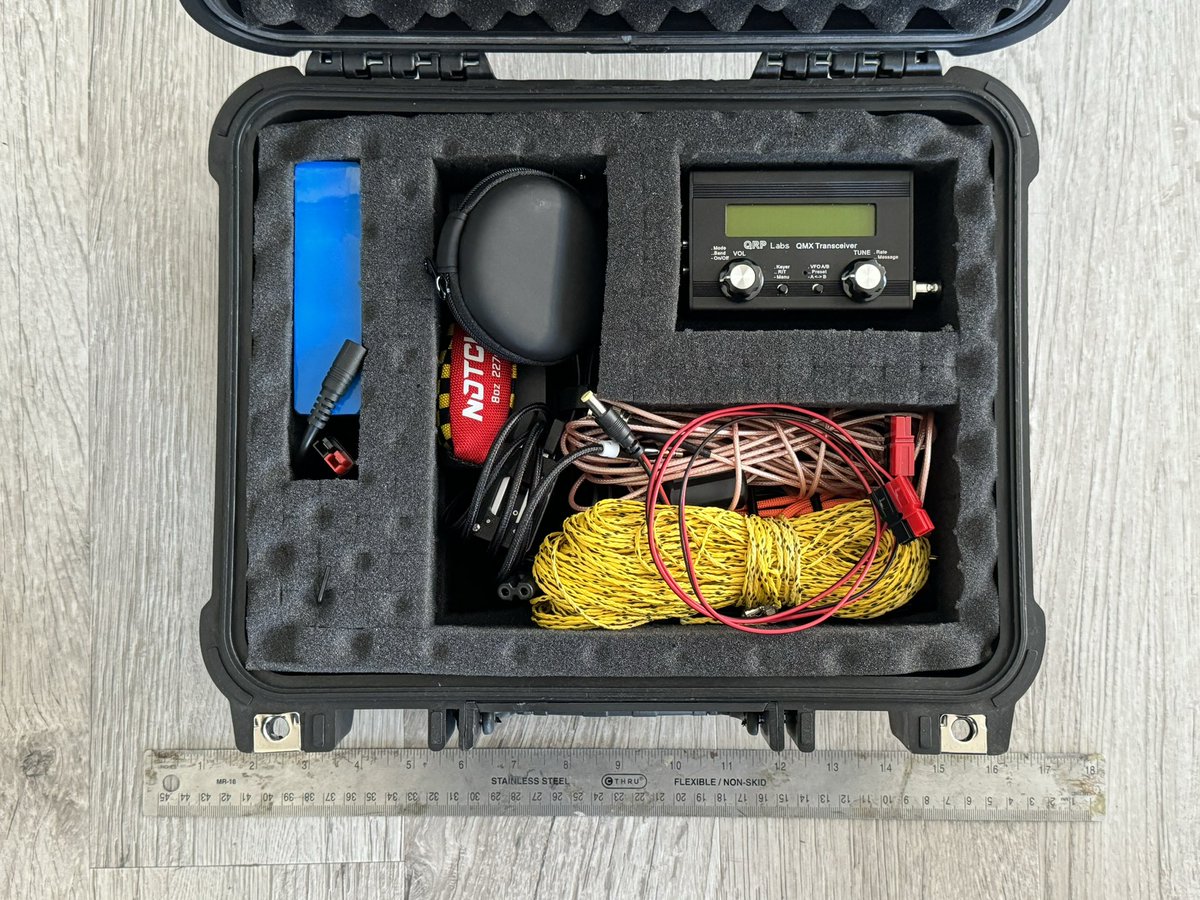 WY7WL's tweet photo. I may have gone overboard or no? It’s going to live in the car as an #edc #pota go kit. #hamradio #QMX @tuftelndotnet #cwmorse https://t.co/Fqv8KAlwuc