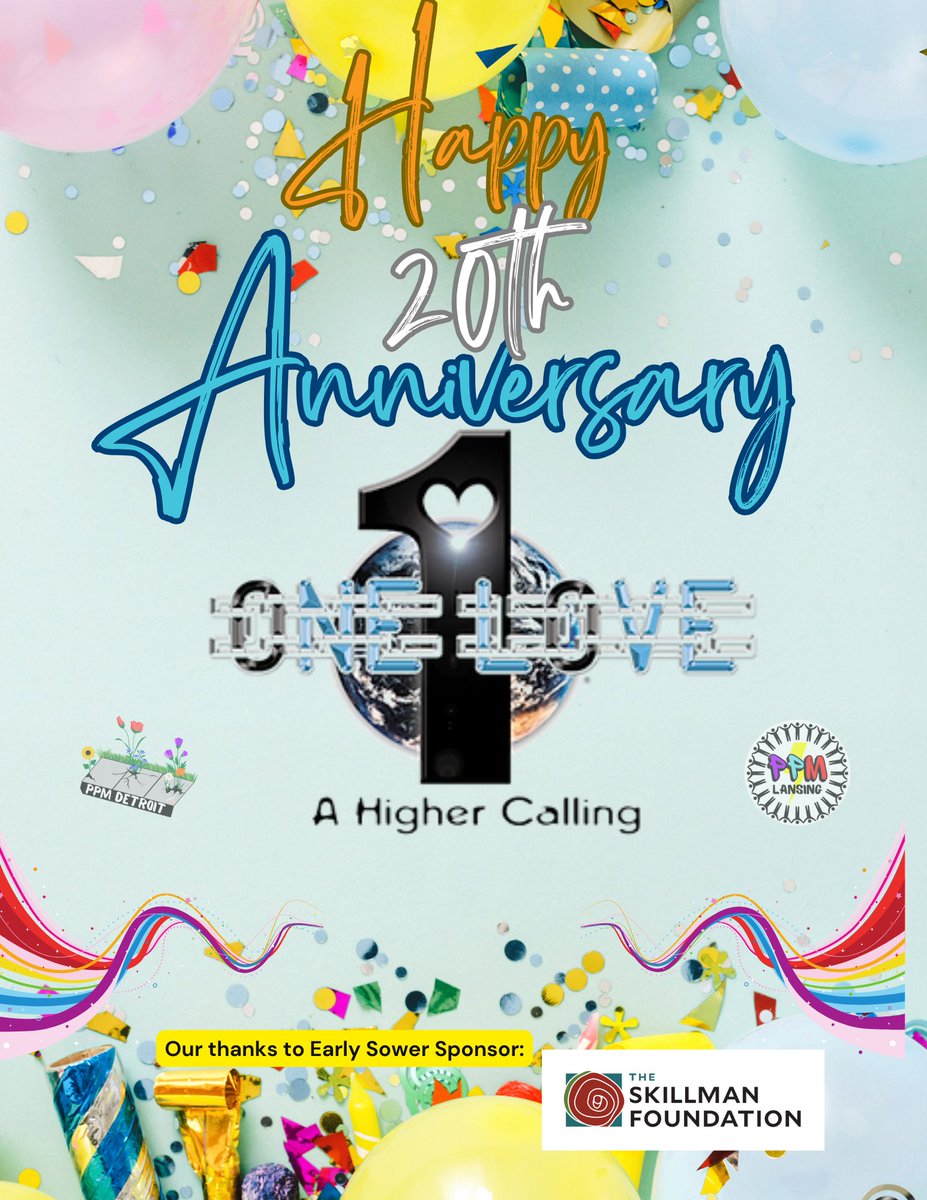 Three days💙🖤🧡!!! In 3 days One Love Global will celebrate 20 Years of Community Love and 15 Years of Peace & Prosperity Youth Action Movement!!! It's happening right here in this space... save the date!🧡🖤💙