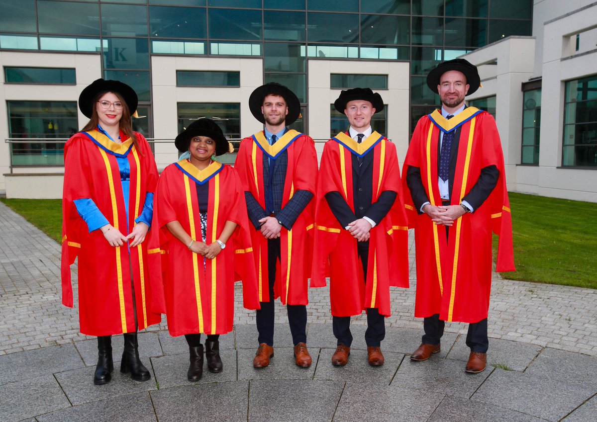 Celebrations again today as more PhD graduations took place in SETU. Congratulations to all who graduated this week. 🥳