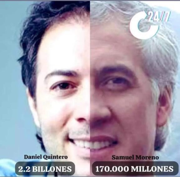 OutQuintero's tweet photo. Para que algún día dimensionemos el daño que le ha causado @QuinteroCalle a Medellín con la complicidad de toda una banda de saqueadores que casi acaban con la ciudad los últimos 4 años. 

El “Samuel Moreno paisa” se le queda cortísimo. https://t.co/jiQqgUEMgW