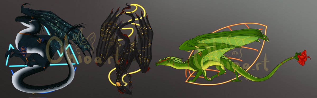Adopt Batch c:

I have zero hope for them but I'm proud that I got it done 💀 

#deviantart #wof #dragons #wingsoffire #icewing #leafwing #skywing #rainwing