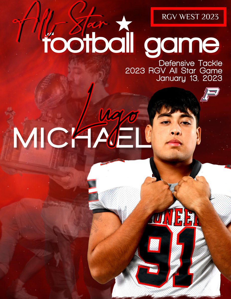 Congratulations to our Pioneer Diamondbacks, Julian Valdez, Leo Espinoza and Michael Lugo, on being elected to the RGV West All-Star Football team. The RGV West vs. East All-Star Game will take place January 13, at PSJA Stadium! #DiamondbackNation