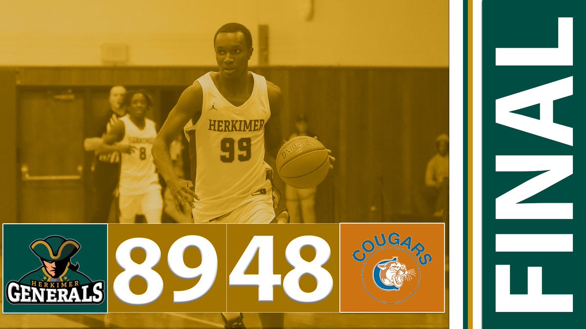 FINAL: Herkimer Men's Basketball sends a statement with a 41-point win over Clinton CC (8-4) and improve to 6-0 in conference play.