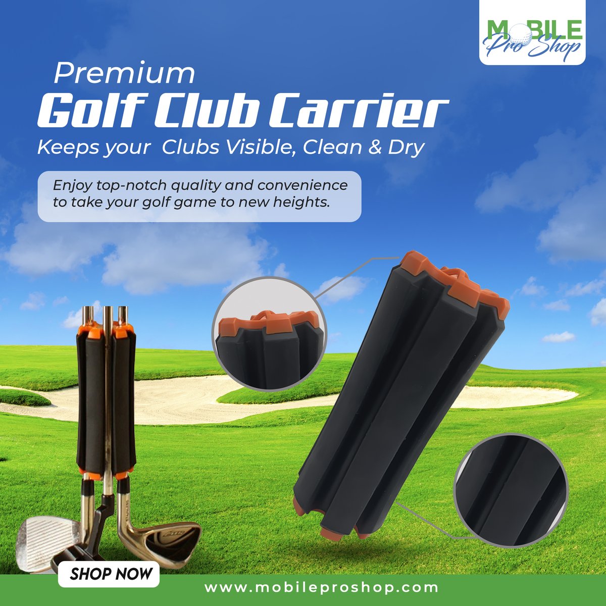 Premium Golf Club Carrier Holds Clubs, Keeps Them Visible, Clean & Dry by  Mobile Pro Shop Excellence!

#MobileProShop #GolfClubCarrier #GolfingExcellence #PremiumQuality #GolfGearUpgrade #CleanAndDryClubs #GolfConvenience #TopNotchPerformance #EnhanceYourGame