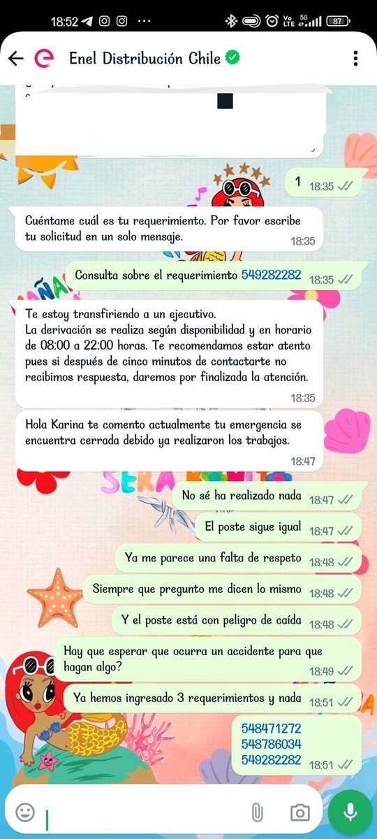 floresa_k's tweet photo. @Enel_Informa_CL ¿Para que me respondan esto?
Aún sin solución https://t.co/Ri9mDxqd95