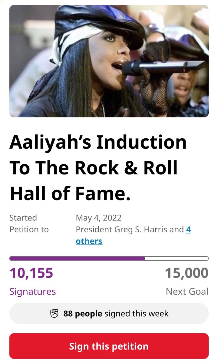 Team Aaliyah, continue to spread the word about the #InductAaliyah petition and more importantly, tag/mention the NomCom at @rockhall! Aaliyah truly has a good chance to be on this year’s ballot. Let’s do our part between now and February 1st! #InductAaliyah #Aaliyah4RockHall
