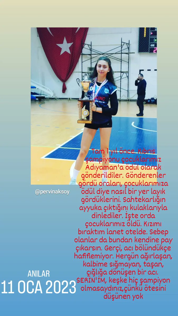 Kızım, SERİN'İM daha yaşayacak o kadar güzel şey vardı ki. İnanamıyorum, canımı dişime takmış mücadele ediyorum, hep ederdim de, nasıl olur seni benden alanlarla bu yaşananlar?Kendimi nasıl tuttum bilmiyorum, ellerimle boğsam rahat etmem oysa. #isiashesapverecek