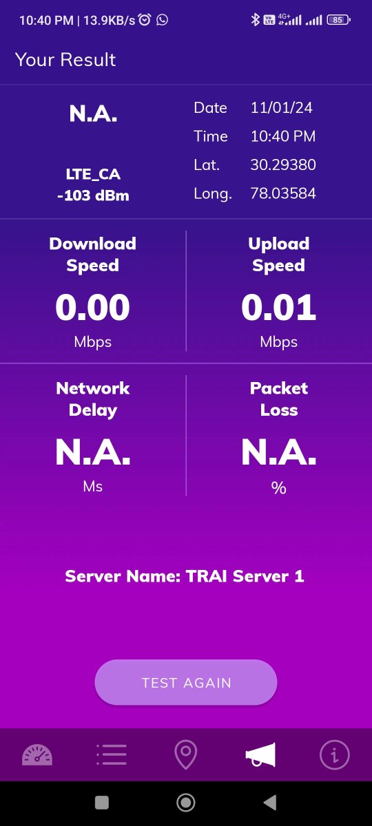 DEVIL7990's tweet photo. @airtelindia this is 4g speed from 2-3 days in my area @TRAI https://t.co/L00S1H5jX2