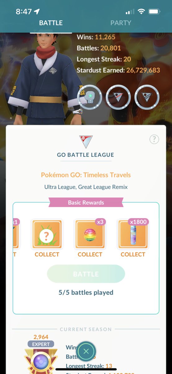 Legend with a 5-0 &amp; a SHINY LIBRE?! ✨🤤

#PokemonGO #GBL