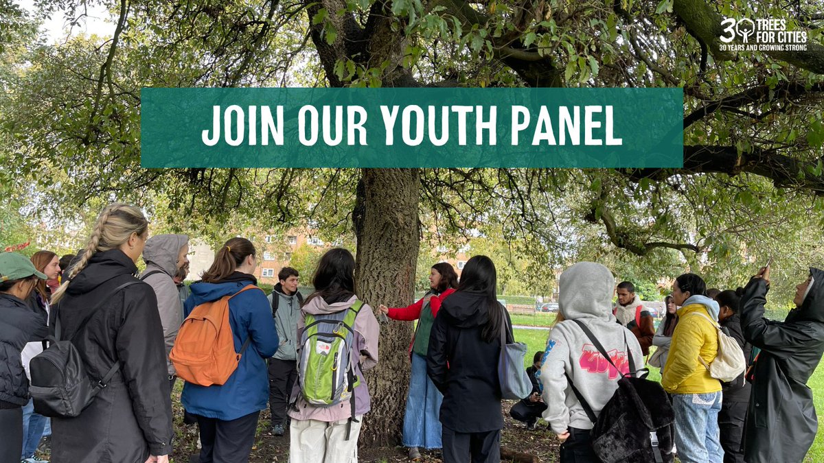 We're looking for enthusiastic Glasgow, Bradford and London based 18-25 year olds to join the Trees for Cities online Youth Panel to help amplify and empower youth voices. 🍃🔊 

Join by January 19th 2024 by sending an email to info@treesforcities.org to register your interest.