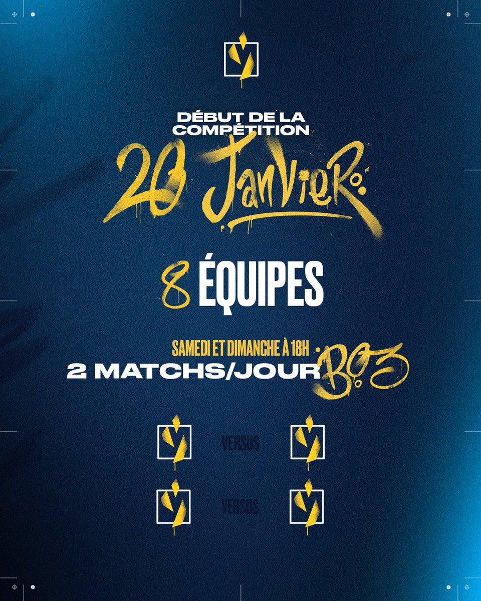 valleague_fr's tweet photo. 8 équipes et des BO3 pour cette année 2024 en Challengers France : Voici le format de la saison régulière et des playoffs du split 1 #VALRévolution 👋 https://t.co/dk42DMxmYb