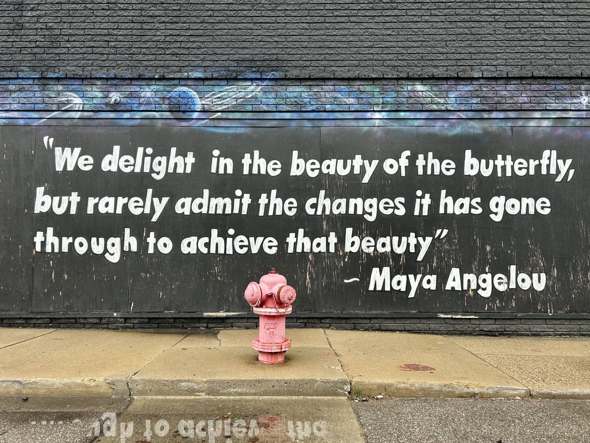 Highland Park mural: Wise words from poet Maya Angelou