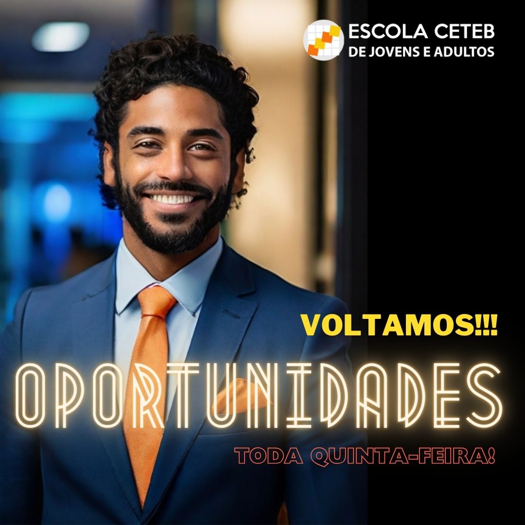 ceteboficial's tweet photo. Toda  quinta-feira, postamos oportunidades de estágio e contratação nos stories em nosso instagram para  alunos do nosso curso técnico em Transações Imobiliárias, além também de  alunos do nosso EJA Ensino Médio.

#ceteb #oportunidades #estágio #Online #TwitterX https://t.co/BmQwdIZ3mo