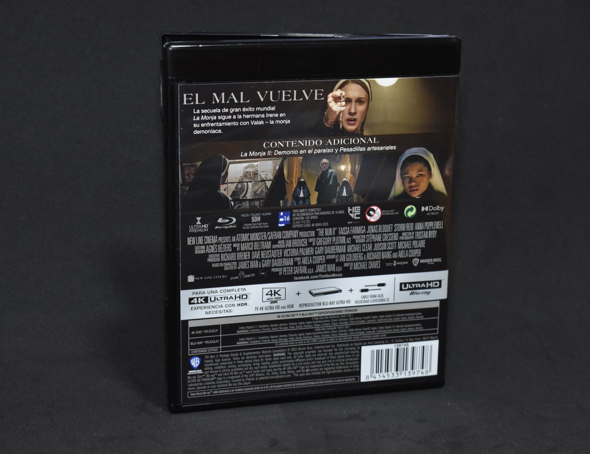 cinemix_es's tweet photo. ⛪️ 𝐋𝐚 𝐌𝐨𝐧𝐣𝐚 𝐈𝐈 (4K UHD)
📀 Warner / Arvi (14/12/2023)
🧐 Análisis: https://t.co/WFwzvQrfSh

No te pierdas el análisis de la edición 4K UHD + Blu-ray de #LaMonja2 que sacó @ArviAtuservicio el pasado 14 de Diciembre. https://t.co/fMBflNr0it